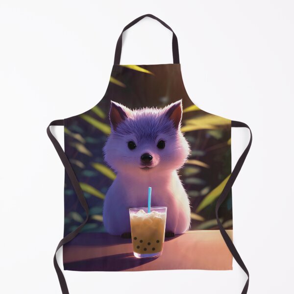 Item preview, Hedgehog with boba bubble tea designed and sold by akwl-design.