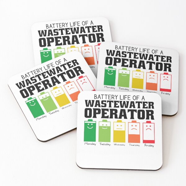 Item preview, Battery Life Of A Wastewater Operator  designed and sold by wittyshop.