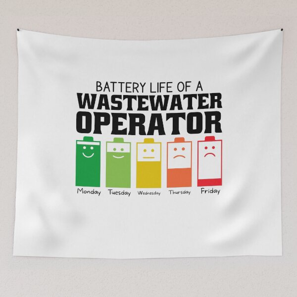 Item preview, Battery Life Of A Wastewater Operator  designed and sold by wittyshop.