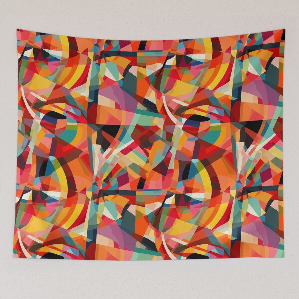 Item preview, Bold Curves and Vibrant Colors: A Kandinsky-Inspired Vector Art Design for Your Space designed and sold by TopArtsy.