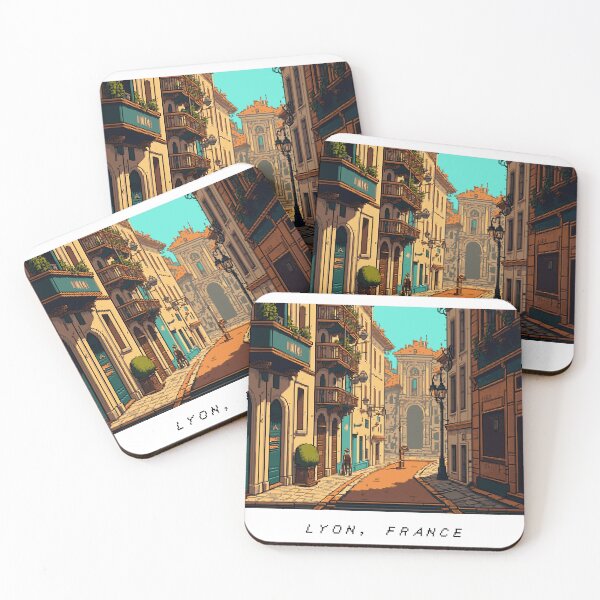 Item preview, Copie de Lyon Pixel Art Retro designed and sold by PixelAirlines.