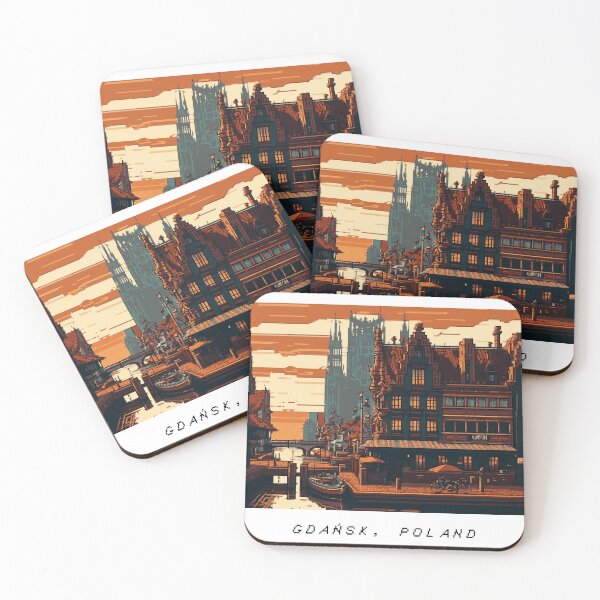 Item preview, Copie de Gdańsk Pixel Art Retro designed and sold by PixelAirlines.