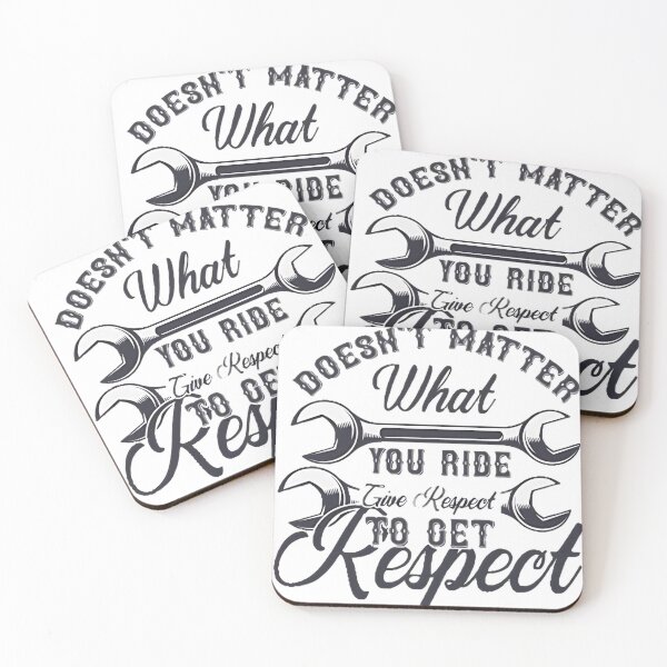 Item preview, Doesn't matter what you ride give respect to get respect. T-shirt  designed and sold by Print-and-Prose.