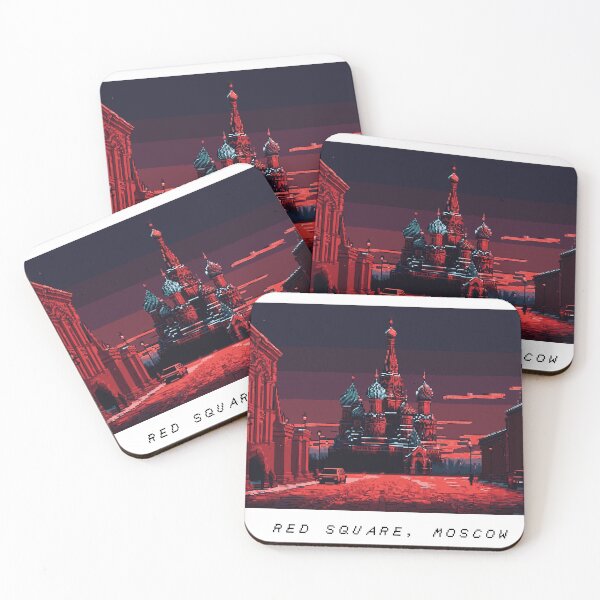 Item preview, Copie de Red Square Moscow Pixel Art Retro designed and sold by PixelAirlines.