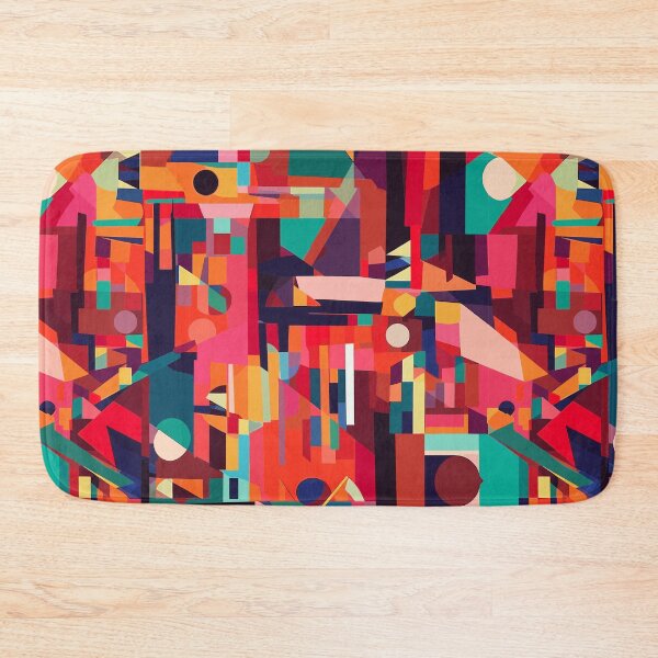 Item preview, Dark Tones and Sharp Shapes: A Kandinsky-Inspired Vector Art Design designed and sold by TopArtsy.