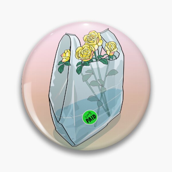 Item preview, Yellow roses with PAID sticker designed and sold by SeptemberMarket.
