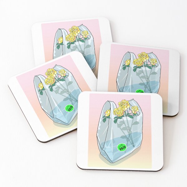Item preview, Yellow roses with PAID sticker designed and sold by SeptemberMarket.