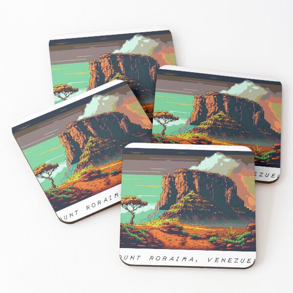 Item preview, Mount Roraima Pixel Art Retro designed and sold by PixelAirlines.
