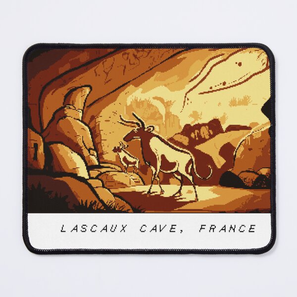 Item preview, Lascaux Caves Pixel Art Retro designed and sold by PixelAirlines.