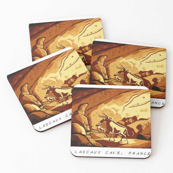 Item preview, Lascaux Caves Pixel Art Retro designed and sold by PixelAirlines.