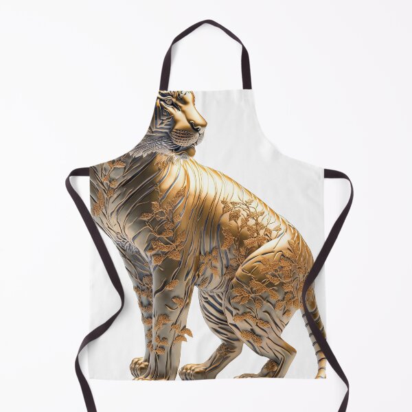 Item preview, Tiger statue imari China material photo isolated objects 2 designed and sold by jetaiart.