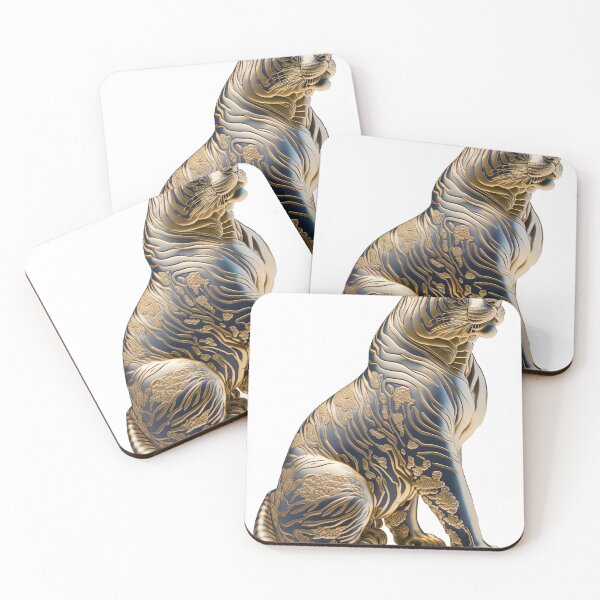 Artikelvorschau, Tiger statue imari China material photo isolated objects 3 entworfen und verkauft von jetaiart.