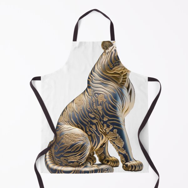 Item preview, Tiger statue imari China material photo isolated objects 3 designed and sold by jetaiart.