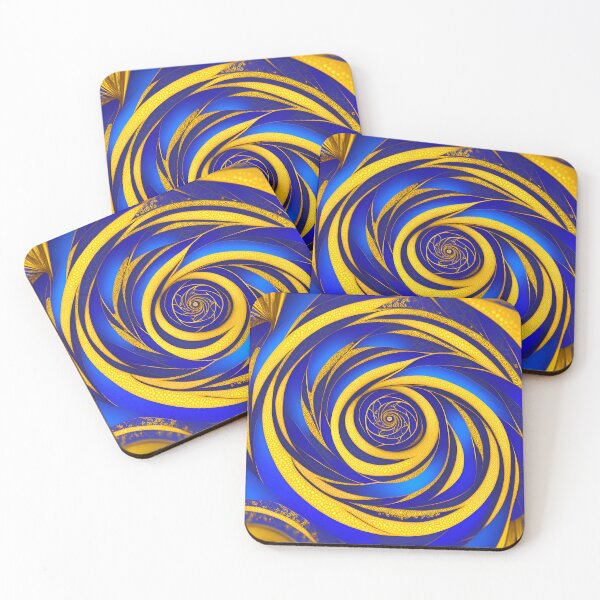 Item preview, Spiral Gold On Royal Blue 3 - SPIRALS designed and sold by internlvisions.