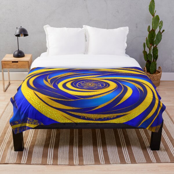 Item preview, Espiral Dorada Sobre Azul Real 3 - ESPIRALES designed and sold by internlvisions.