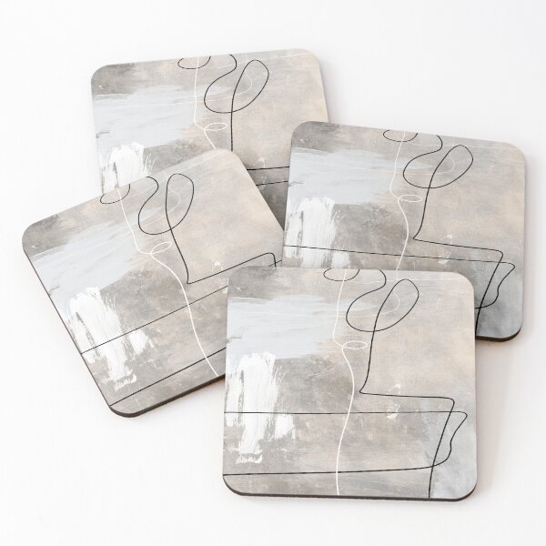 Item preview, Modern Neutral Abstract, Pastel Nordic Abstract, Simple Abstract art, Minimalist Neutral art designed and sold by RaspberryEM.
