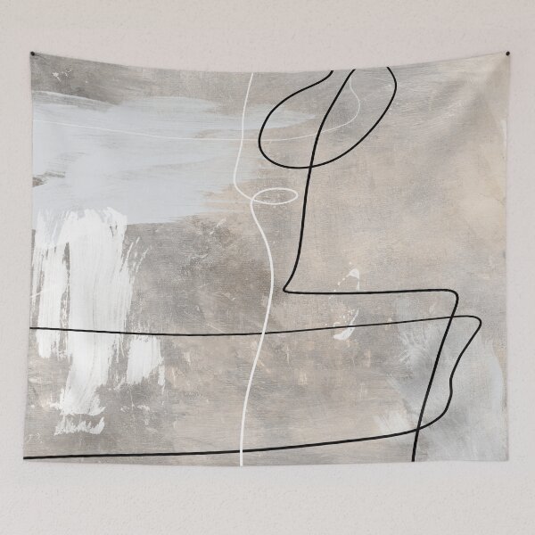 Item preview, Modern Neutral Abstract, Pastel Nordic Abstract, Simple Abstract art, Minimalist Neutral art designed and sold by RaspberryEM.