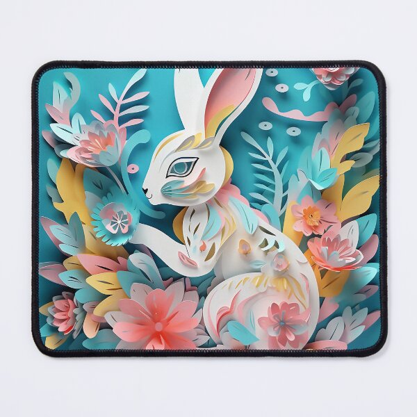 Item preview, Easter Rabbit  Pastel Paper Cut Craft designed and sold by shopfindingbeni.