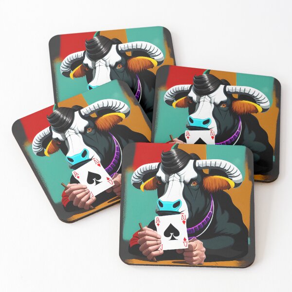 Item preview, Bull playing black jack designed and sold by Dezza2022.