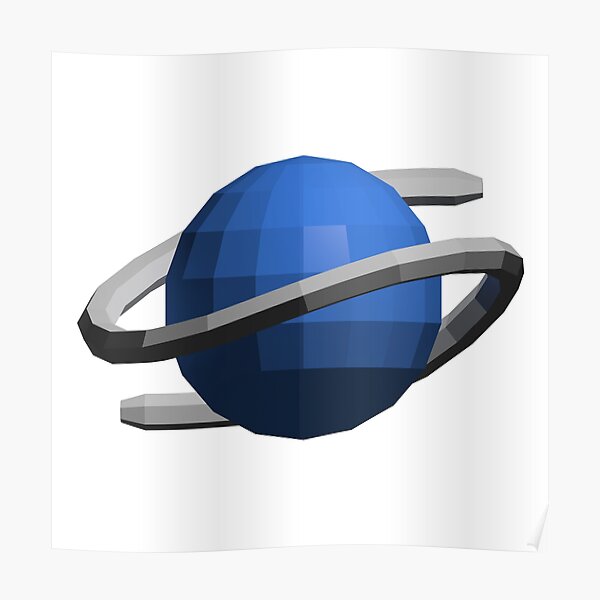 Sega Saturn Low-Poly Póster