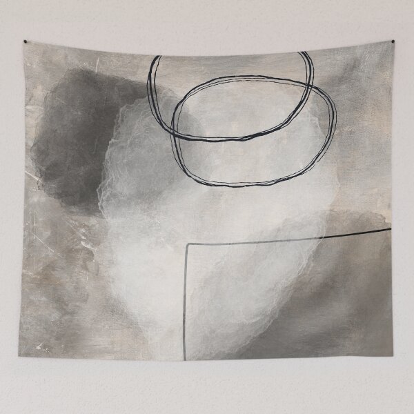 Item preview, Modern Neutral Abstract, Pastel Nordic Abstract, Simple Abstract art, Minimalist Neutral art designed and sold by RaspberryEM.