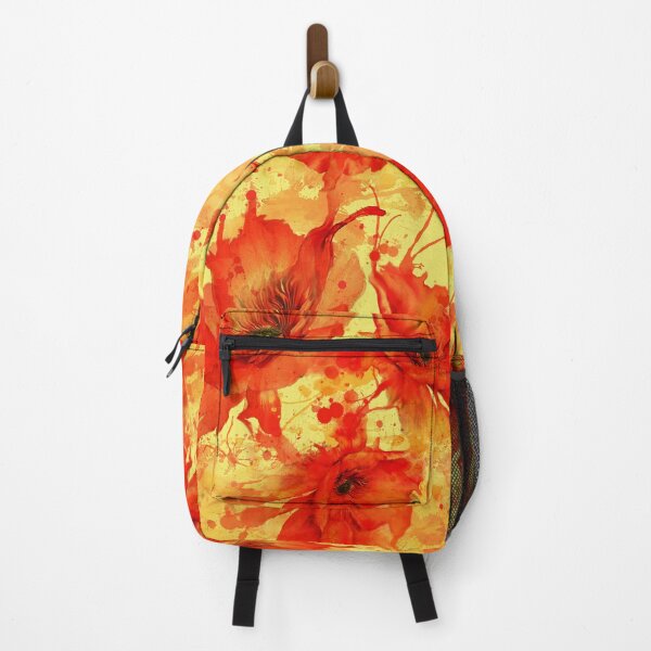Item preview, Golden Glow Watercolor Poppies - Vibrant Summer Floral Pattern designed and sold by Art-PraveenRai.