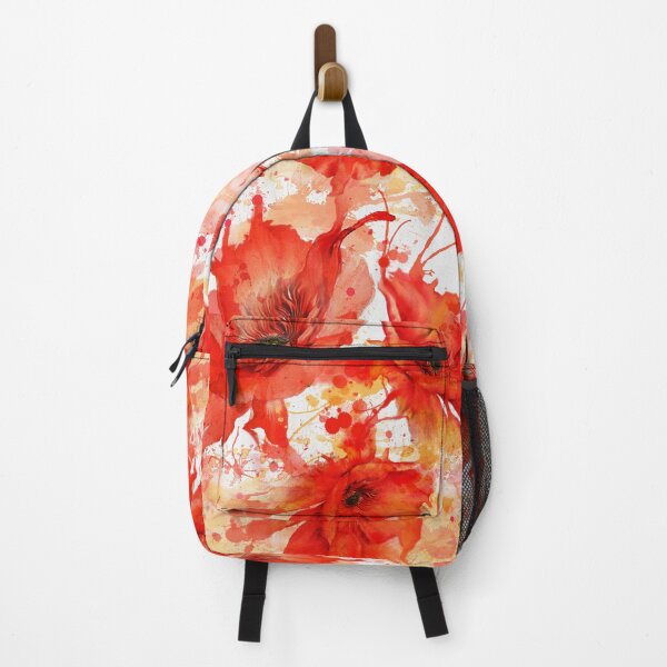 Item preview, Modern Watercolor Red Poppies - Clean Abstract Floral Pattern designed and sold by Art-PraveenRai.