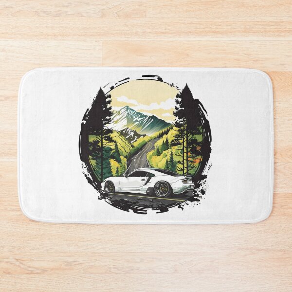 Item preview, White sport car cruising in the mountain road designed and sold by Xiangster987.