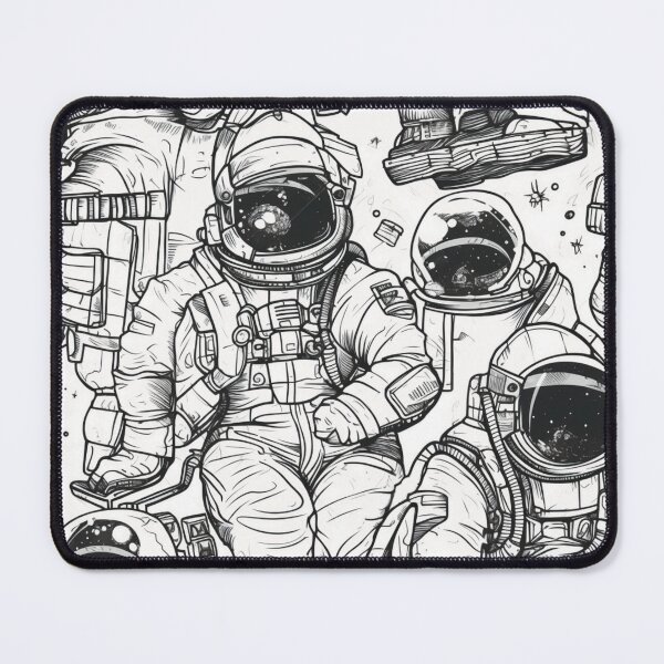 Item preview, Astronaut seamless patter designed and sold by WolfMoonFlower.