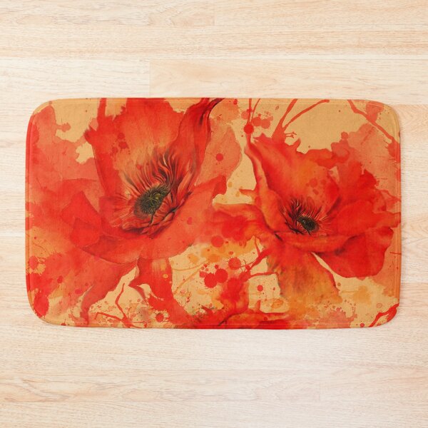 Item preview, Vibrant Watercolor Red Poppy Splash - Abstract Floral Design designed and sold by Art-PraveenRai.