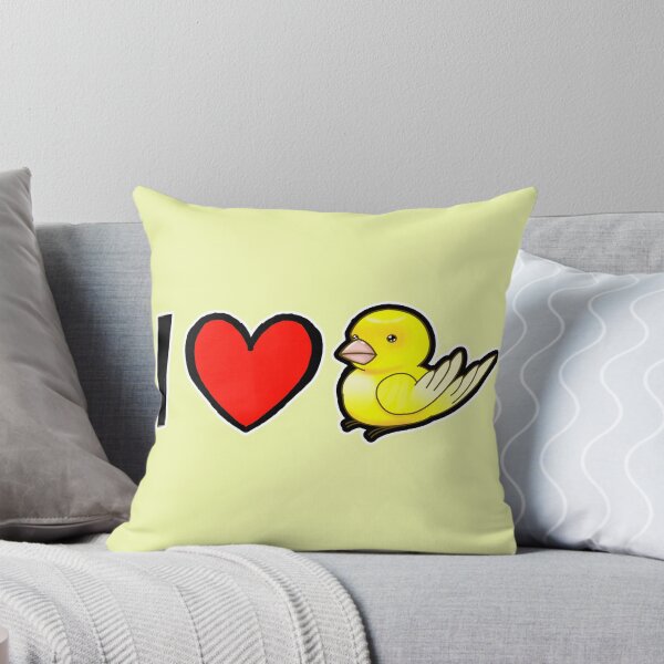 Item preview, I love Yellow Cute Pet Canary Bird designed and sold by DynieKid.