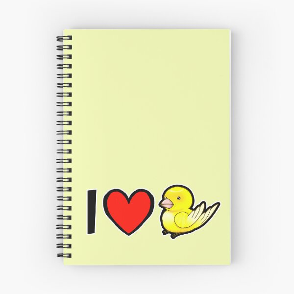 Item preview, I love Yellow Cute Pet Canary Bird designed and sold by DynieKid.