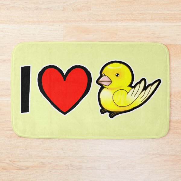 Item preview, I love Yellow Cute Pet Canary Bird designed and sold by DynieKid.