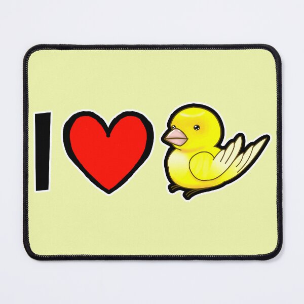 Item preview, I love Yellow Cute Pet Canary Bird designed and sold by DynieKid.