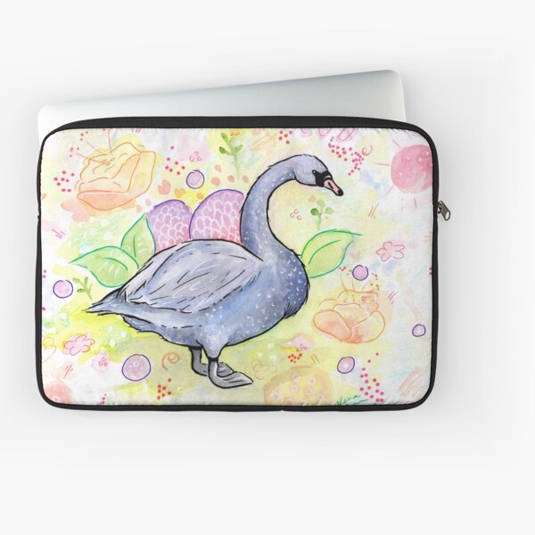 Mr. Swan the Gardener Laptop Sleeve