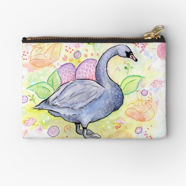 Mr. Swan the Gardener Zipper Pouch