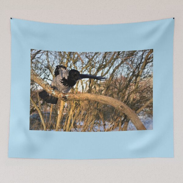 Item preview, Hello Here I Am, Says Hooded Crow And Waves designed and sold by Taina Sohlman.