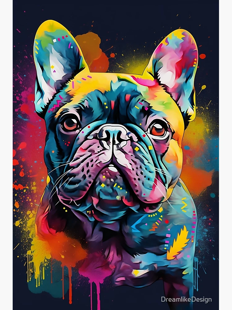 French bulldog hot sale posters art