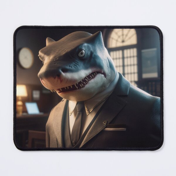 Item preview, Purrfect Your Office Decor with the Ultimate Business shark Artwork designed and sold by Bird Design.