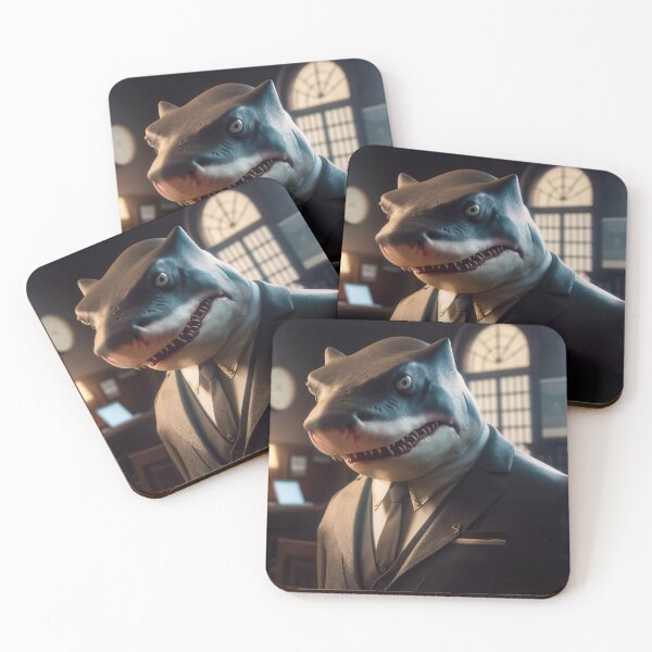 Item preview, Purrfect Your Office Decor with the Ultimate Business shark Artwork designed and sold by Bird Design.