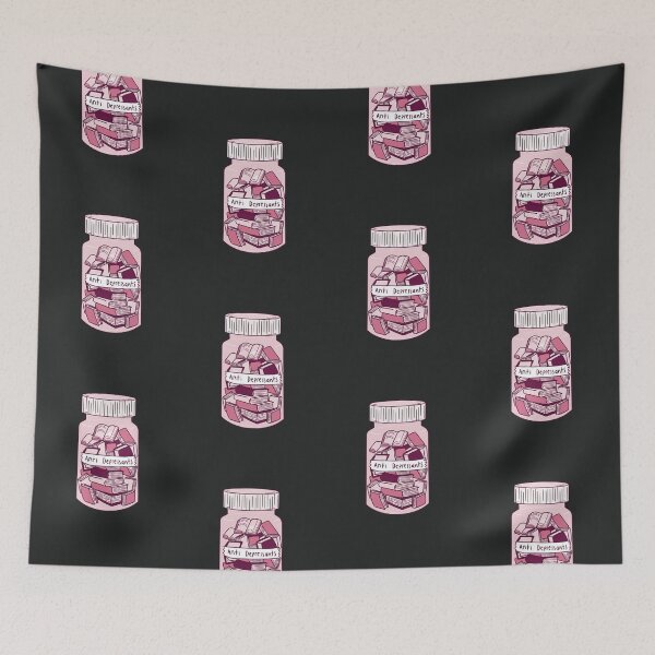 Item preview, Books Are Therapeutic - Anti-Depressants Pill Medication Bottle | Book World | Therapy designed and sold by MJDezigns.