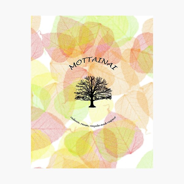 Item preview, Mottainai philosophy tree and leaves 2 designed and sold by quentinjlang.