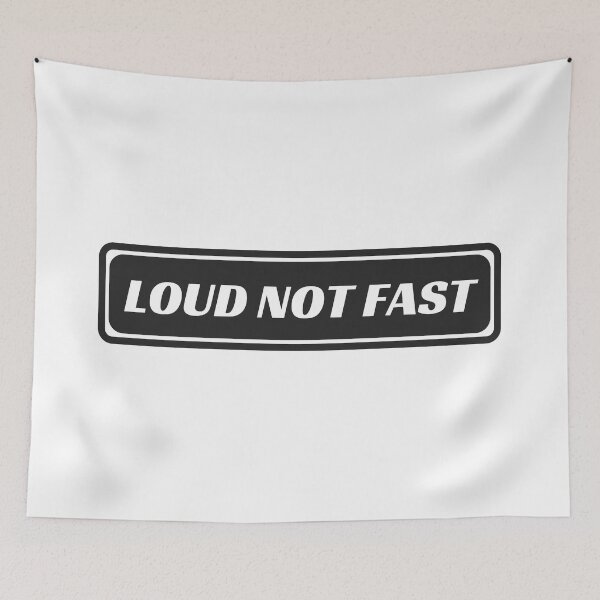 Item preview, Just Loud Not Fast Funny Motorcycle Sticker designed and sold by thesmokeydogs.