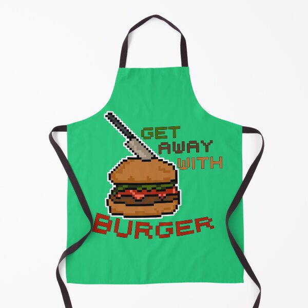 Item preview, Get away with Burger - Pixel Food Art designed and sold by Fun Funky Designs.