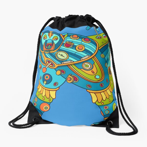 Polar Bear, cool art from the AlphaPod Collection Drawstring Bag