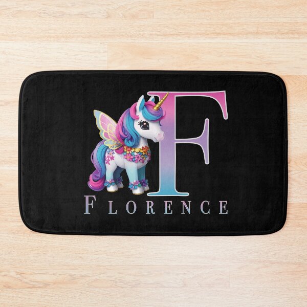 Item preview, Florence name with a cute unicorn designed and sold by Lubellebubble20.