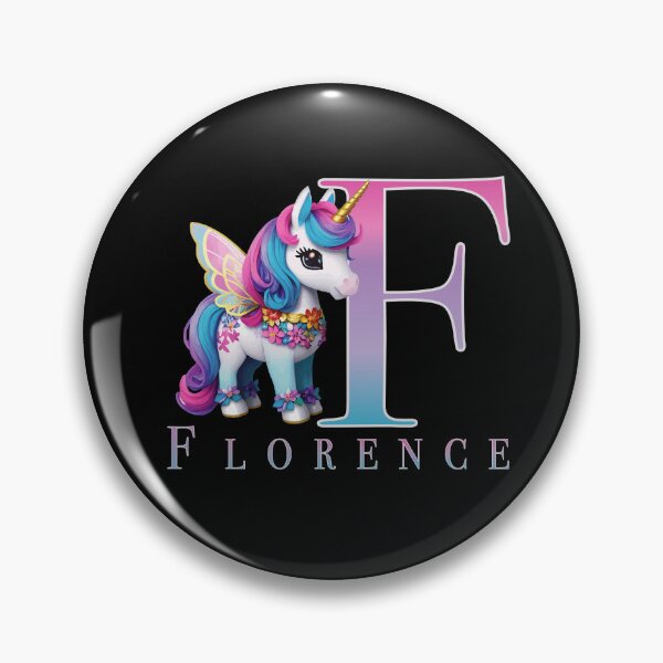 Item preview, Florence name with a cute unicorn designed and sold by Lubellebubble20.