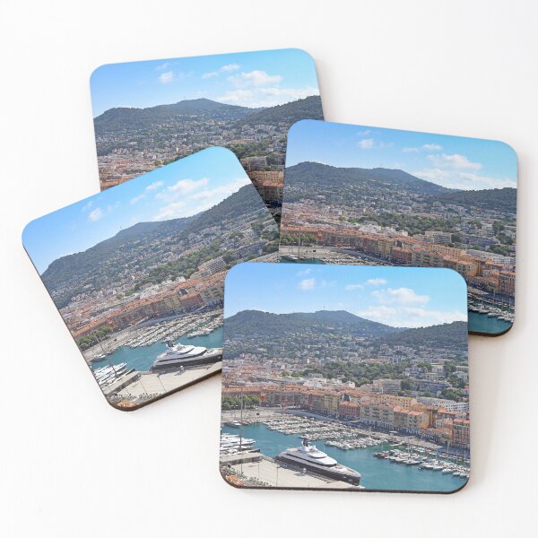 Item preview, Port with yachts and sailboats in Nice France summer season designed and sold by goceris.