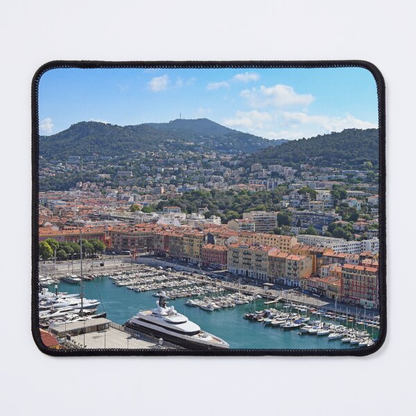 Item preview, Port with yachts and sailboats in Nice France summer season designed and sold by goceris.