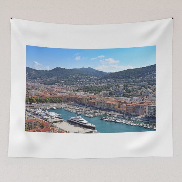 Item preview, Port with yachts and sailboats in Nice France summer season designed and sold by goceris.